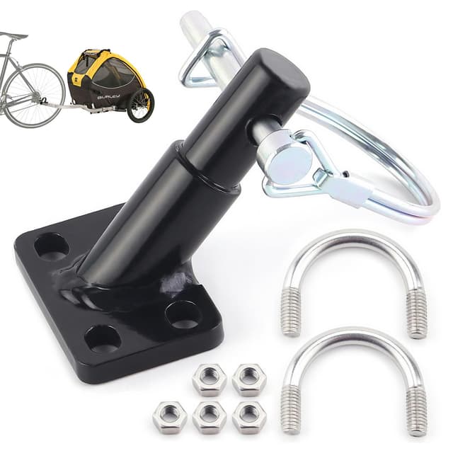 Fahrradanhänger Kupplung,Fahrrad Anhängerkupplung,Fahrrad Kupplung,Universal Fahrrad Anhängerkupplung,Kupplung hundeanhänger,Zusätzliche Fahrradkupplung Fahrrad Schwarz1