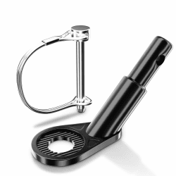 NICEDACK Fahrradanhänger Kupplung, Fahrrad Anhängerkupplung, Fahrradanhänger-Adapter,Hundeanhänger Adapter für Fahrrad, Kinderanhänger Fahrradkupplungen Kohlenstoffstahl-Schwarz Angebot bei HelloDeals