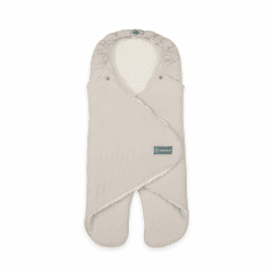 emma & noah Einschlagdecke mit Füßen, 0-8 Monate, Babydecke für Babyschale, Maxi Cosi®, Kindersitz für Herbst und Winter, Gefüttert, Maximale Bewegungsfreiheit (Essential Beige) Angebot bei HelloDeals