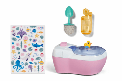 BABY born Toilette für Puppen 36 und 43cm mit Geräuschfunktion und Zubehör, Rosa