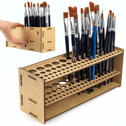 PROSCALE Pinselhalter für Modellbau Künstlerbedarf Pinsel-Organizer für Tisch und Wand Aufbewahrung für Warhammer, Miniaturen & Bastelpinsel Pinselhalter B Angebot bei HelloDeals