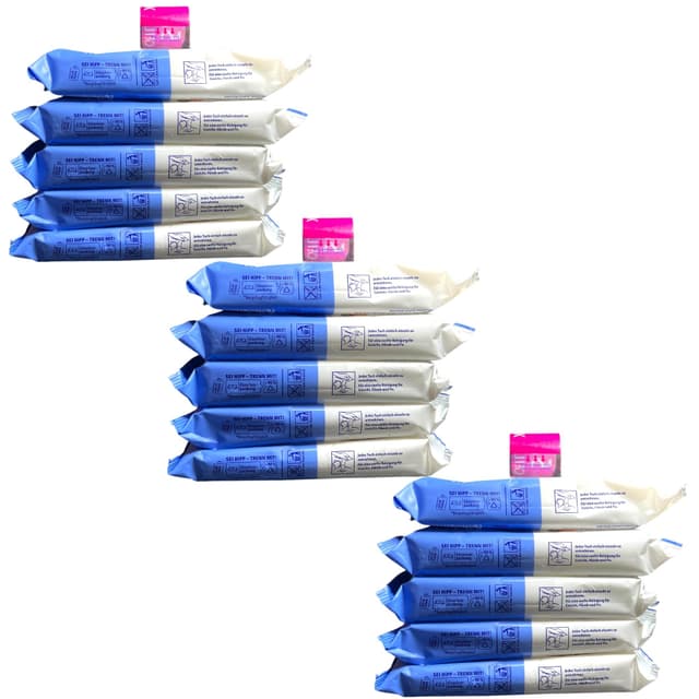 HiPP Babysanft Feuchttücher Ultra Sensitiv, 720 Stück (3er Pack mit je 5 x 48 Tücher), 99% Wasser, 0% Parfum, 0% Mikroplastik 720 Stück (3er Pack)