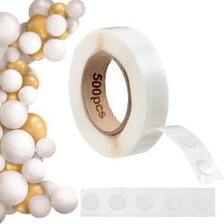 Esoahour 500 Stück (1 Rolle) Doppelseitig Klebepunkte Transparent für Luftballons, Entfernbares Ballon Klebeband Klebe punkte für Hochzeit, Geburtstag, Party Dekorationen, DIY Scrapbooking, Handwerk Angebot bei HelloDeals