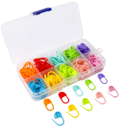 Redamancy Maschenmarkierer, 130 Stück Maschenmarkierer Stricken, 10 Farben Maschenmarkierer Häkeln, Locking Stitch Mit Aufbewahrungs Box, für Stricken, Häkeln oder Basteln Angebot bei HelloDeals