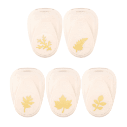 Vaessen Creative Stanzer Set - Motivstanzer - Herbst - 5 Stück - Tonpapier und Bastelmaterial bis zu 250 g/m² - zum Basteln Mit Papier und Scrapbooking, Weiß-gold Blätter 5 Stück