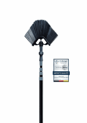 Neustanlo | Eckbesen mit Teleskop | 4,25 Meter | mit Schraubgewinde | Kunststoffborsten | Farblich Sortiert | Dachrinnenbesen Dreieckbesen mit Teleskopstange Eckbesen 420 cm Angebot bei HelloDeals