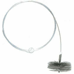 Kaminbesen Schornsteinbesen Kehrbesen Zugbesen Rußbesen aus Federstahl + Schubstange Flexstange Set Verschiedene Größen (Besen 18cm, Flexstange 10m) Besen 18cm Flexstange 10m Angebot bei HelloDeals
