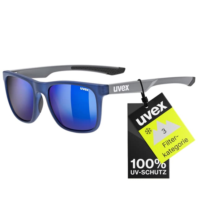 uvex Unisex – Erwachsene, LGL 42 Sonnenbrille Einheitsgröße Blue Grey/Blue Single