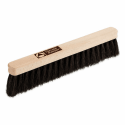 thermohauser Mehlbesen aus schwarzem Rosshaar mit Holzrücken - 30 x 3 cm - Mehlbürste zum Fegen von Arbeitsplatten, Naturfarben-schwarz Naturfarben-schwarz 30.0 x 3.0 cm