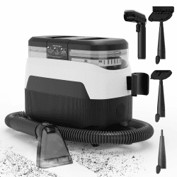 Sealong Dampfreiniger 1650W, Nasssauger mit 1250ML Wassertank, Waschsauger Teppichreiniger mit Hochtemperaturdampf für Teppich, Sofa, Vorhänge, Polster, Autositz, 12 kPa - Schwarz A-1650W Angebot bei HelloDeals