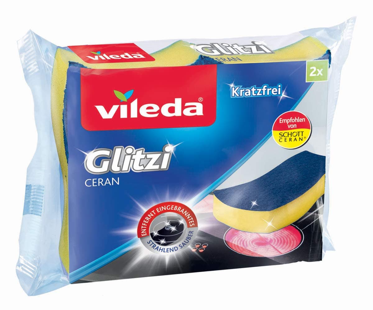 Vileda Glitzi Ceran Reinigungsschwamm, (1 x 2 Stück)