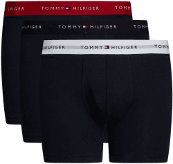 Tommy Hilfiger Herren 3er Pack Boxershorts Briefs mit Logobund M Weiß (Primary Red/White/Desert Sky) Angebot bei HelloDeals