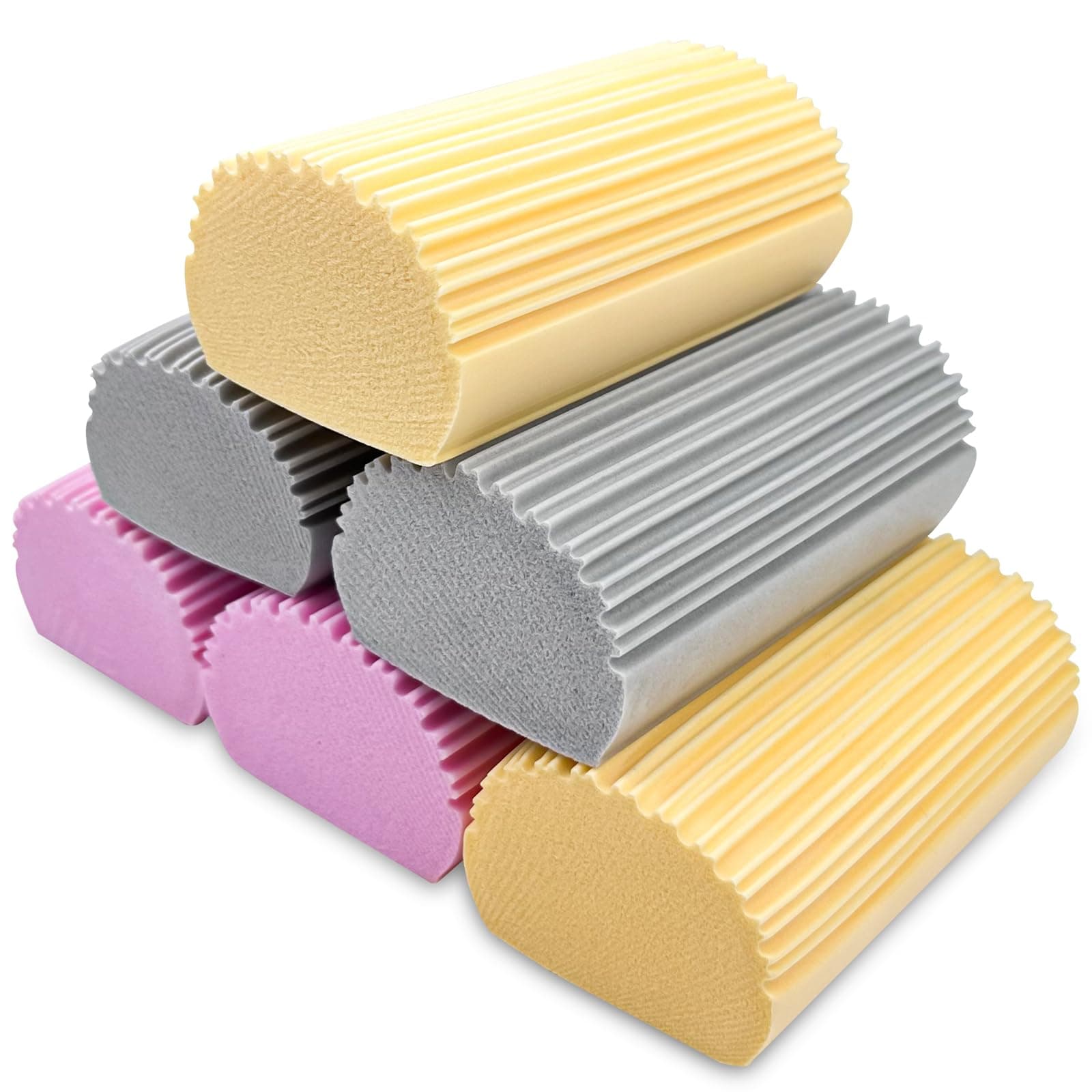 Elsrantor 6 Stück schmutzradierer schwamm, staubschwamm auto, reinigungsschwamm block, küchenschwamm waschbar, dust sponge, saugfähig staubreinigungsschwamm, wasserabsorbierender pva-schwamm, schwämme