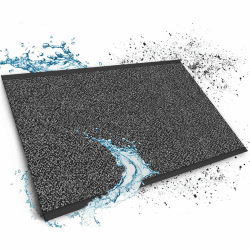 Floordirekt Schmutzfangmatte auf Maß, 90 x 300 cm, Anthrazit-Schwarz, Fußmatte, Türmatte Eingangsbereich, Fußabtreter, Türvorleger, Sauberlaufmatte, Meterware, Sky Anthrazit-schwarz 90 x 300 cm Angebot bei HelloDeals