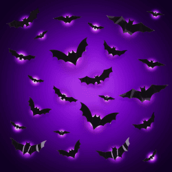 Halloween Deko,24 Stück 3D Fledermaus deko Mit LED,Deko halloween Outdoor Innen,Wandaufkleber Halloween Dekoration Set Für Garten Fenster, Tür (Lila) Angebot bei HelloDeals