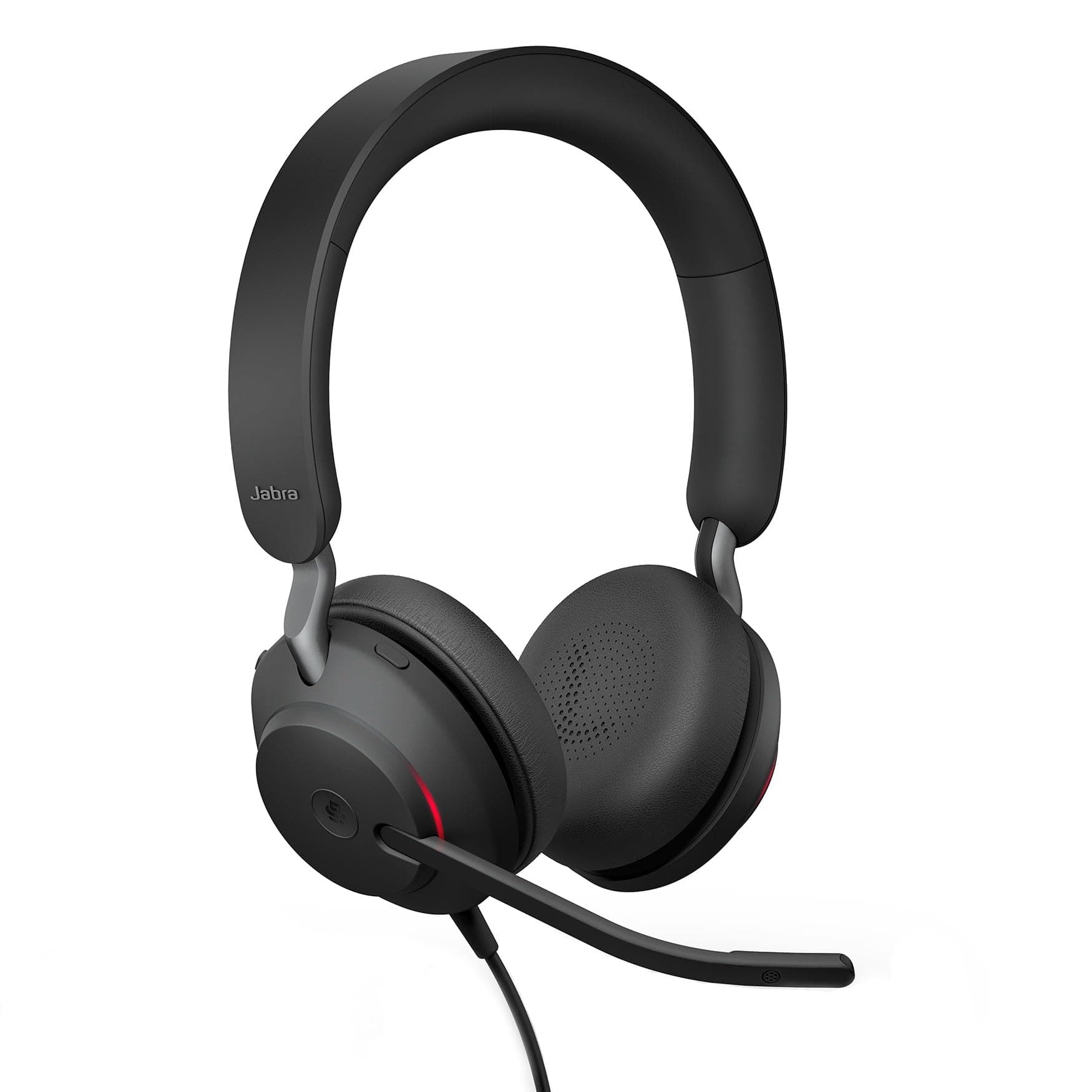 Jabra Evolve2 40 SE - Kabelgebundenes Stereo-Headset mit Geräuschunterdrückung und 3-Mikrofon-Technologie - USB-A-Kabel - für MS Teams zertifiziert, auch mit anderen Plattformen kompatibel - Schwarz Stereo Zweite Auflage USB-A Optimiert für Microsoft Team