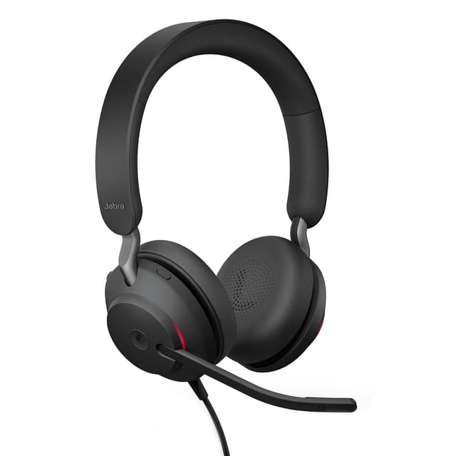 Jabra Evolve2 40 SE - Kabelgebundenes Stereo-Headset mit Geräuschunterdrückung und 3-Mikrofon-Technologie - USB-A-Kabel - für MS Teams zertifiziert, auch mit anderen Plattformen kompatibel - Schwarz Stereo Zweite Auflage USB-A Optimiert für Microsoft Team