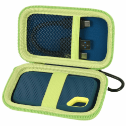Tasche für SanDisk 1TB 2TB 500GB Extreme Portable SSD, passend für SanDisk PRO Externe Solid State Drive, Festplattenspeicherhalter für SDSSDE61/SDSSDE60/SDSSDE81 (nur Box) Green Angebot bei HelloDeals