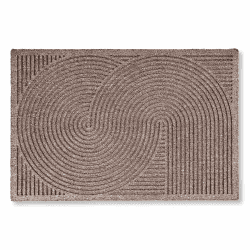 Fussmatte außen rutschfest - Schmutzfangmatte wetterfest - Outdoor Türmatte für Eingangsbereich & Balkon - strapazierfähige Fußmatte 60x90 cm beige 60 x 90 cm (Rechteckig) Beige/Braun Angebot bei HelloDeals