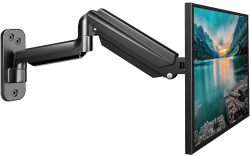 suptek Monitor Wandhalterung für 13-32 Zoll LED/LCD/TV Bildschirm bis 9 kg, Monitor Halterung mit voller einstellbaren Gasfeder, Höhenverstellbar, Neigbar Schwenkbar und Drehbar, VESA 75/100 Large Schwarz Angebot bei HelloDeals