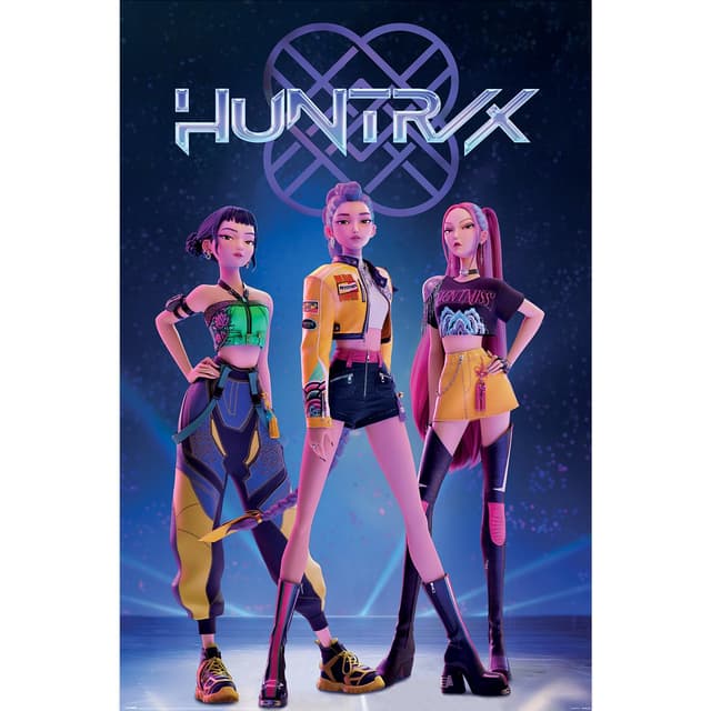 Close Up K-POP DEMON HUNTERS (HOW ITS DONE) MAXI POSTER 91.5cm x 61cm Maxi Poster – Unframed K-Pop Wall Art Poster for Home, Bedroom, or Studio