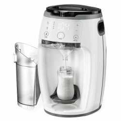 Comfyer automatischer Flaschenzubereiter Milchzubereiter Sofortiger Formula Anpassbarer und Formula-Spender Temperaturkontrolle für Baby, automatische Pulvermischung für alle Flaschen&Formula-Marken Weiss