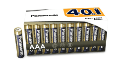 Panasonic Everyday Power, AAA Alkaline Batterien, 40er Pack, plastikfreie Verpackung, Micro/LR03, Amazon Exclusive 40er Pack AAA Single Angebot bei HelloDeals