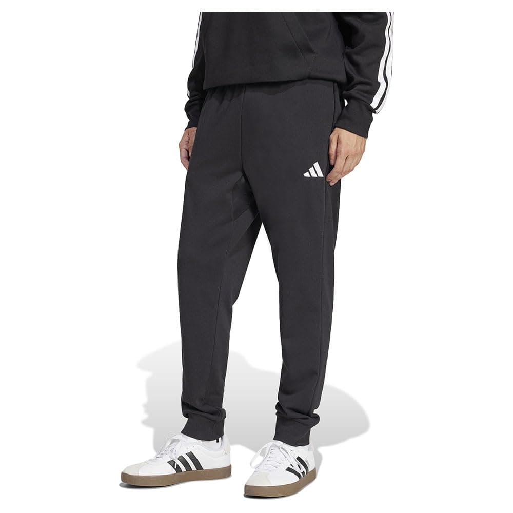 adidas Herren Essentials Feel Cozy Fleece Pants Trainingshose L Black / White