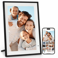 Digitaler Bilderrahmen 10,1 Zoll 32GB WiFi Elektronischer Bilderrahmen 1280x800 HD IPS Touchscreen Speicher Automatische Rotation Teilen Sie Fotos und Videos Sofort Luakug Geschenke für Eltern/Freunde 10,1 Zoll Schwarz & Schwarz strut Angebot bei HelloDeals