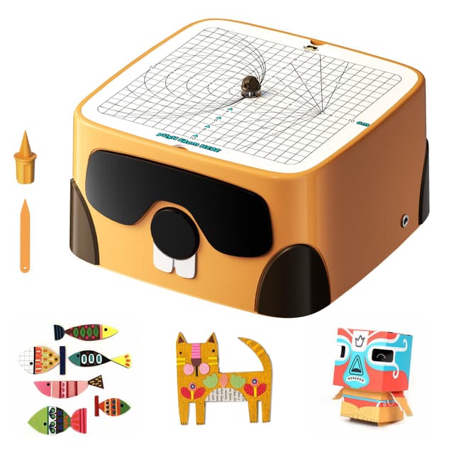 ACMER Kartonwerkzeuge für Kinder, sicheres DIY-Kartonbauwerkzeug-Set, Kartonschneider für Kinder, Spielzeug für Jungen und Mädchen, perfekt für Familie, Freunde, Kreativitätsprojekte, 3D-Modelle C1