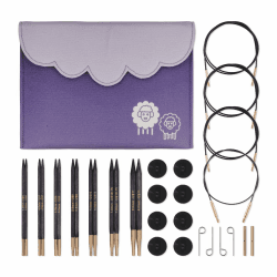 KnitPro J’adore Cubics Deluxe Austauschbare Nadelspitzen Set 5” (13cm) I 7 Größen (4mm bis 8mm) Angebot bei HelloDeals