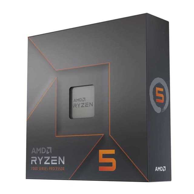 AMD Ryzen 5 7600X Prozessor (intergrierte Radeon Grafik, 6 Kerne/12 Threads, 105W TDP,AM5 Sockel, 38MB cache, Bis zu 5.3 GHz max boost, Kein Kühler)