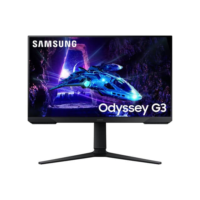 Samsung Odyssey G30D Full HD Gaming Monitor, 24 Zoll, Bildschirm mit VA-Panel, 1.920 x 1.080 Pixel, Bildwiederholrate 180 Hz, Reaktionszeit 1 ms (MPRT), AMD FreeSync, HDR10, LS24DG300EUXEN