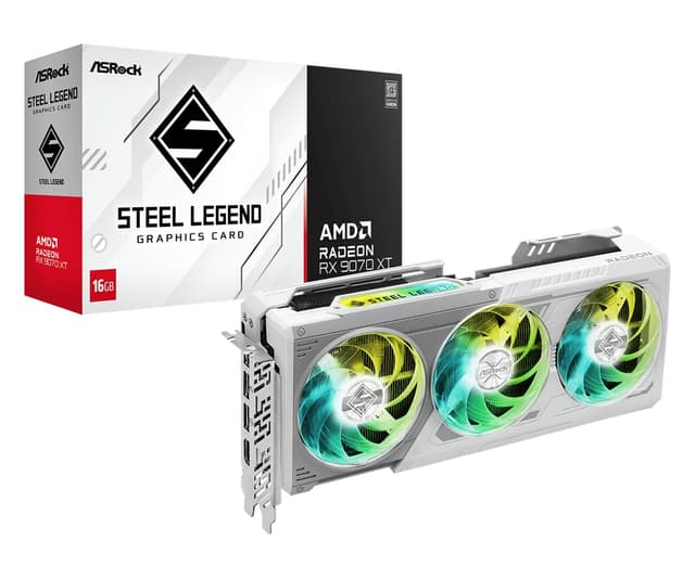 ASRock VGA RX9070XT SL 16G, AMD, RX9070XT, 16GB, GDDR6, 256BIT, 2HDMI+2DP (3 Lüfter)