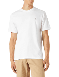 Marc O'Polo Herren T-Shirt aus Bio-Baumwolle mit Rundhalsausschnitt L Weiß New Angebot bei HelloDeals