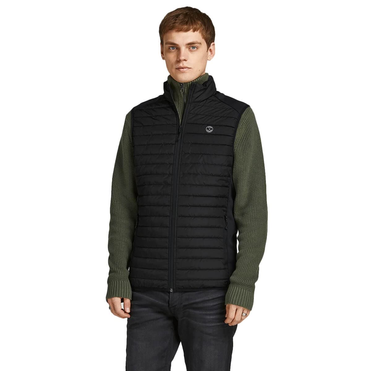 JACK & JONES male Steppweste Steppweste XL Schwarz Angebot bei HelloDeals