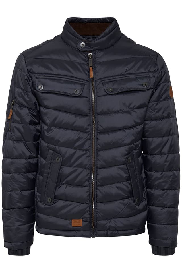 Blend BHCamaro Herren Steppjacke Übergangsjacke gefüttert mit Stehkragen XL India Ink (70151)