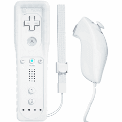 TechKen Wii Controller Remote mit Nunchuck Wii Kontroller mit Nunchuk Wii Fernbedienung Wii Vernbedinung Ersatz Controller für Wii (Controller ohne Motion Plus) (Weiß) Angebot bei HelloDeals