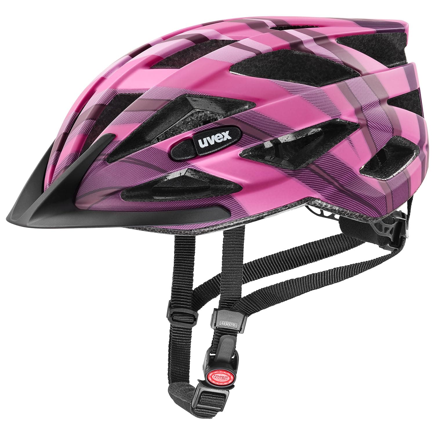 uvex air Wing cc - Leichter Allround-Helm für Damen und Herren - individuelle Größenanpassung - erweiterbar mit LED-Licht Gen 2 plum-pink matt 52-57 cm