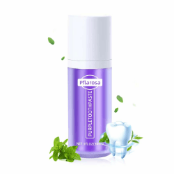zahnpasta weisse zähne, Purple Whitening Zahnpasta 30ml – Lila Farbkorrektor Zahnpasta gegen Zahnverfärbungen, Tiefenreinigung & Zahnschmelzschutz, Frischer Atem Violett