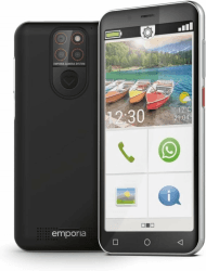 emporiaSMART.5 Mini, Seniorenhandy, 4G Volte, Senioren Smartphone ohne Vertrag, Mobiltelefon mit Notruftaste, 4,95-Zoll-Display, Android 13, 13 MP Kamera, Schwarz, E5mini/E5m 001 SMART.5 mini, 64GB & Android 13 Angebot bei HelloDeals