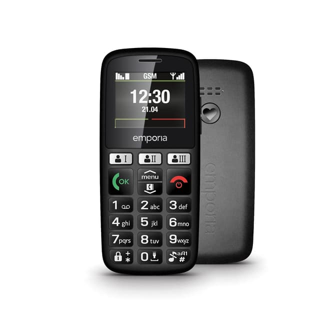 emporia E30 Seniorenhandy, 30 Jahre Emporia Edition, Tastenhandy ohne Vertrag, Mobiltelefon mit Notruftaste, Extra große Tasten, Ideal für Senioren, Leichte Bedienung, Schwarz Altes Modell: E30