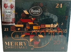 Balea Adventskalender Herren 2025 - limitiert mit sprudelndem Badepuder Have a berry good day - Merry Christmas Balea Men Angebot bei HelloDeals