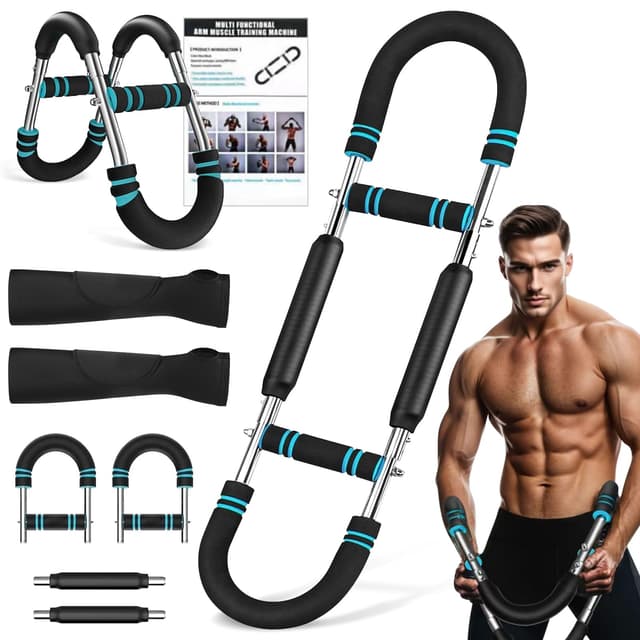 Twister Armtrainer, U-förmiger Verstellbares Brust Trainingsgerät, Brusttrainer Männer, Brustmuskel Trainingsgeräte mit Abnehmbarem Design, Trainingsgeräte für Zuhause, Büro & Reise