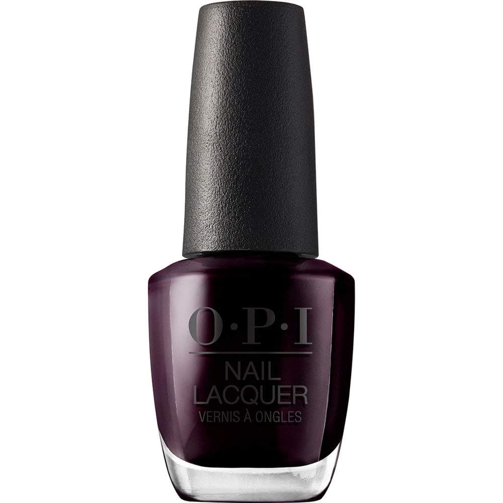 OPI Nail Lacquer Rot- und Orangetöne – Nagellack schnelltrocknend, splitterfest und ergiebig – bis zu 7 Tage Halt – mit extra breitem ProWide Pinsel black cherry