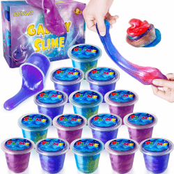 15er Pack Galaxy Slime Kit, Slime Set für Kinder, Ideales Spielzeug Geschenk für Kinder Jungen Mädchen, Slime Spielzeug für Jungen Mädche 15 Farben