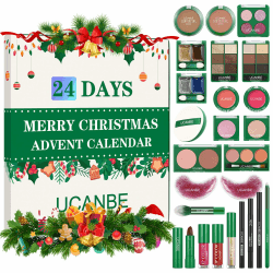 UCANBE Adventskalender Makeup 2025 Beauty, 24 Tage Make Up Adventskalender Frauen Damen, Weihnachts-Countdown-Kalender voller Make Up Kits Geschenksets Angebot bei HelloDeals