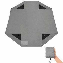 Gelewuld Stranddecke Pocket Blanket, Picknickdecke 150 * 180 cm für 2-4 Erwachsene, wasserdicht sanddicht schnell trocknend Outdoor Picknickdecke für Reisen, Camping, Wandern