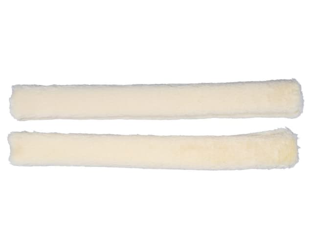 QHP Zügelschoner Kunstfell mit Klettverschluss (45 cm, Creme)