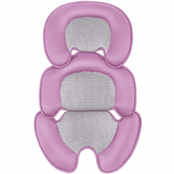 storchenbeck Neugeborenes Baby-Kissen mit 3D-Netzstoff für Stroller, Autositz und Hochstuhl - Atmungsaktive Einlage zur Unterstützung des Babys (Rosa)